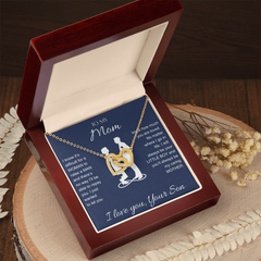 Interlocking Hearts Necklace - To My Mom